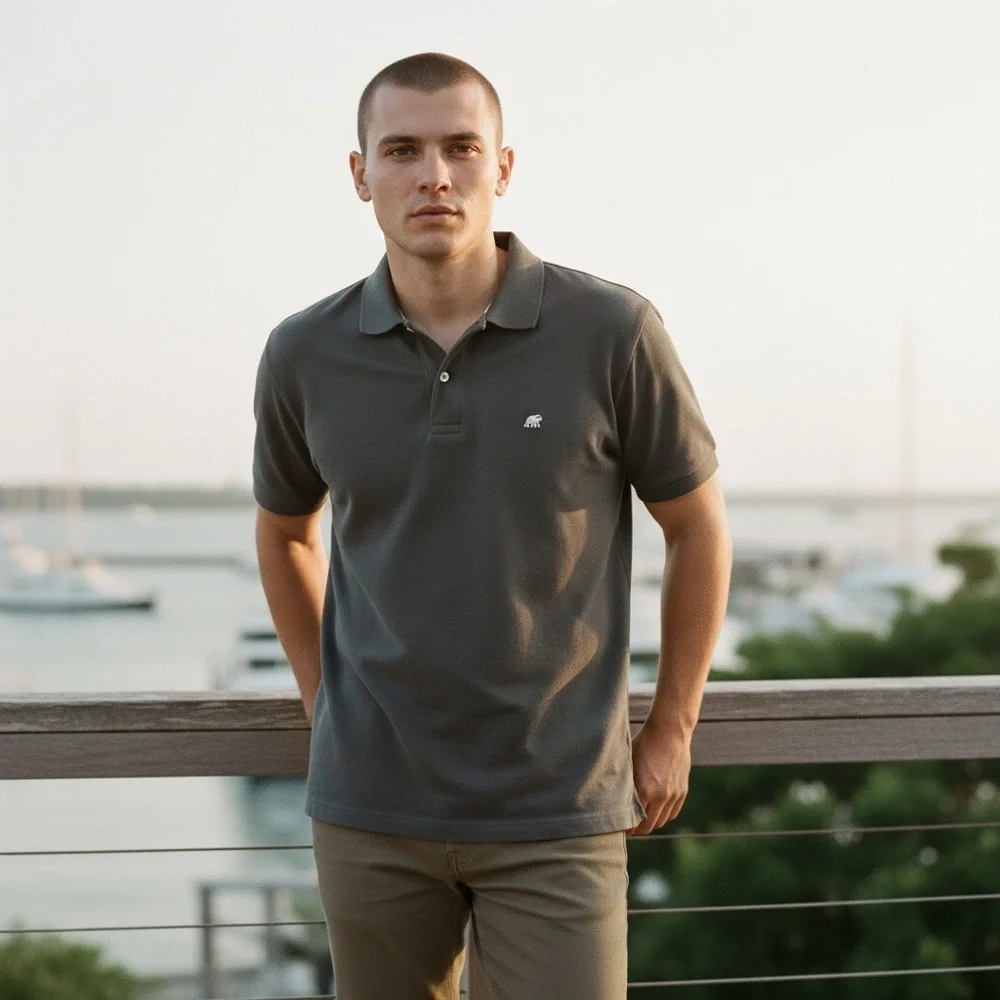 Banana Republic Grey Polo